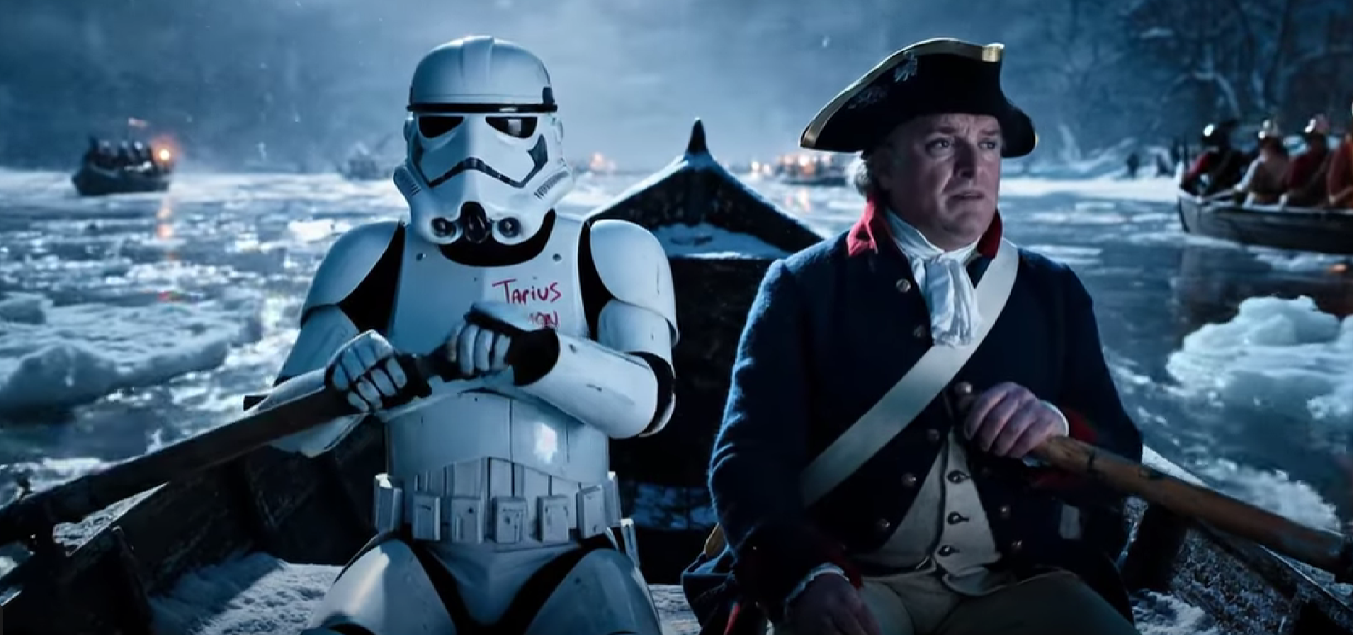Stormtrooper rows the Delaware in 1776