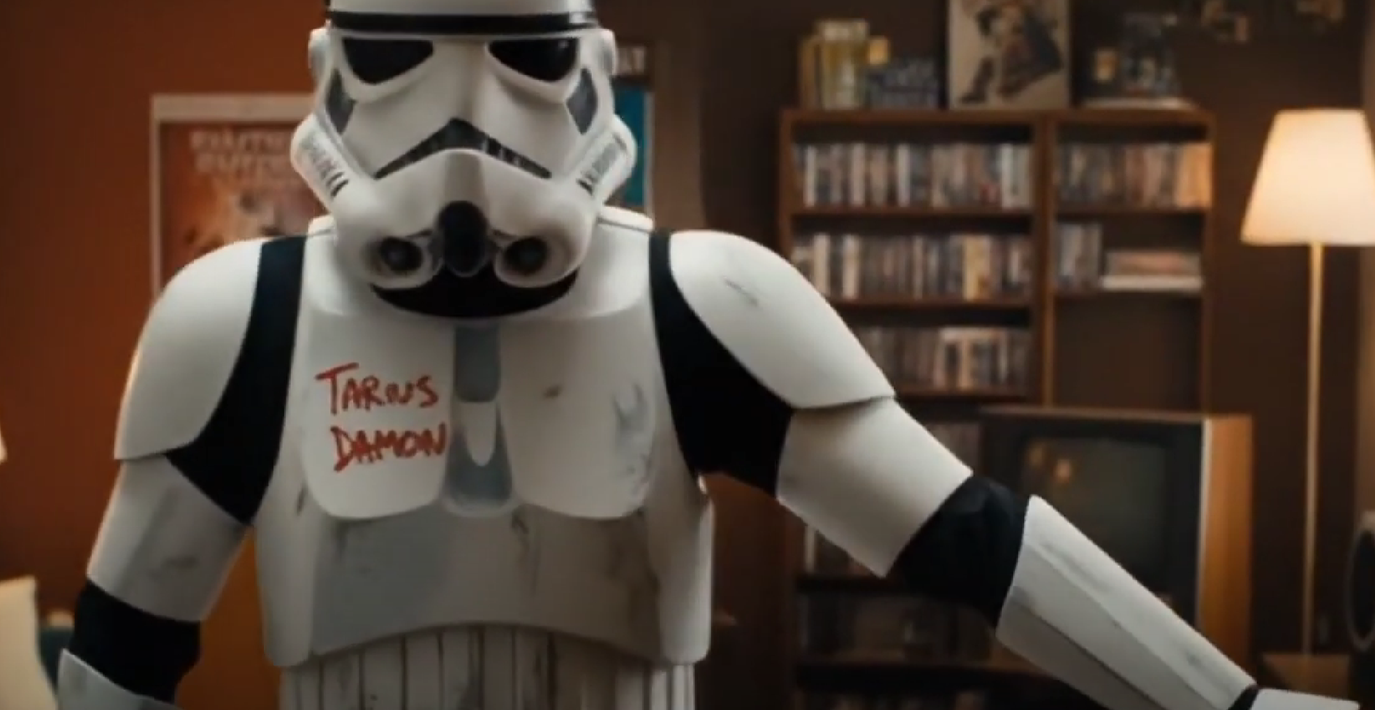 Stormtrooper finds himself on the set of Seinfeld